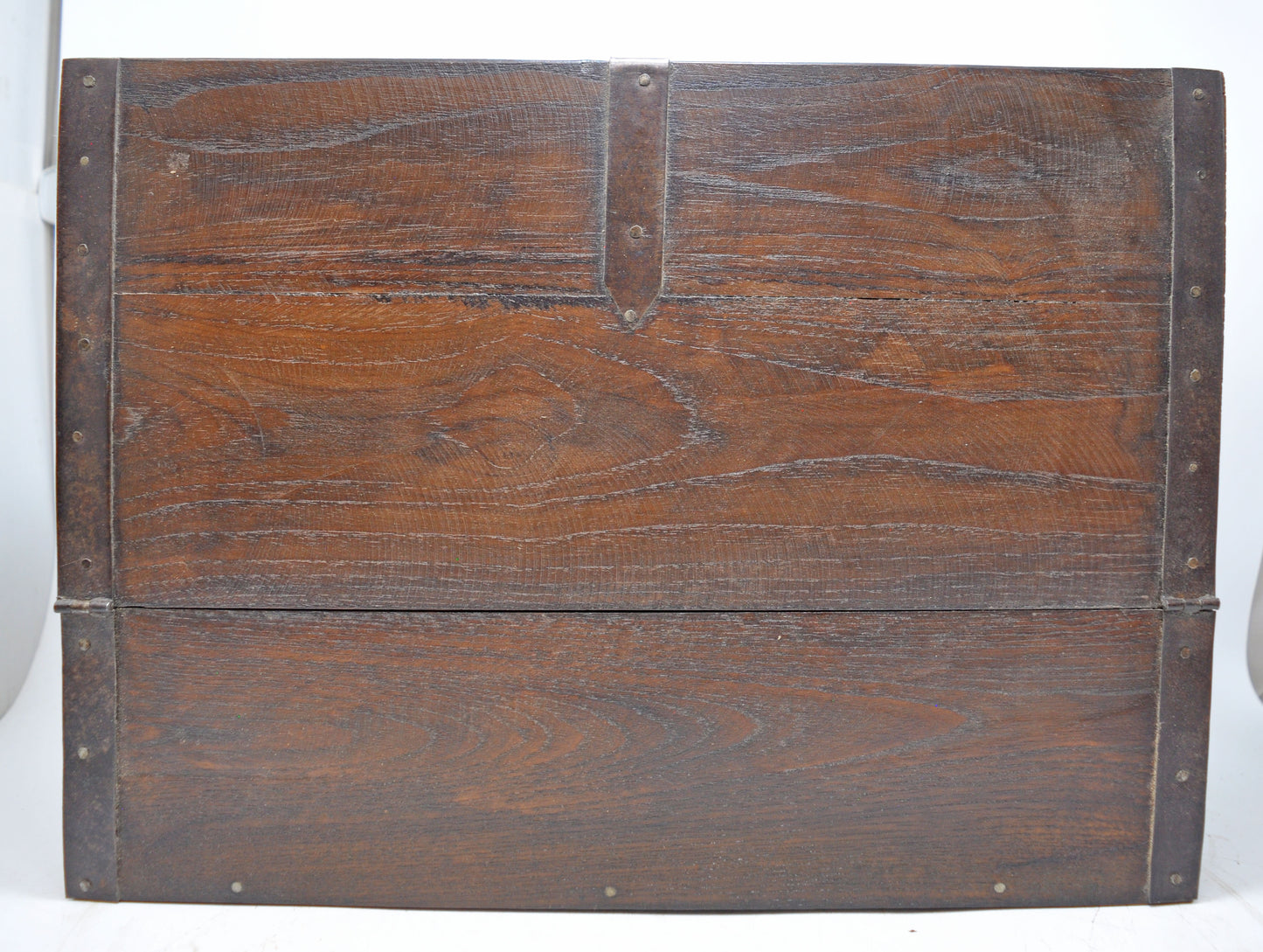 Antique Wooden Storage Chest Box Original Old Hand Crafted Brass Fitted