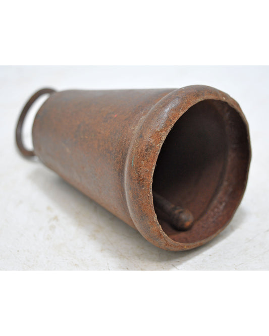 Antique Iron Animals Cow Bell Original Old Hand Crafted