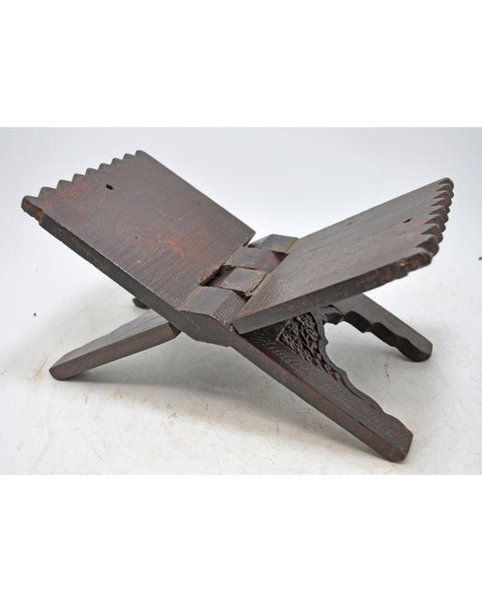 Antique Wooden Holy Quran Book Stand Original Old Hand Crafted