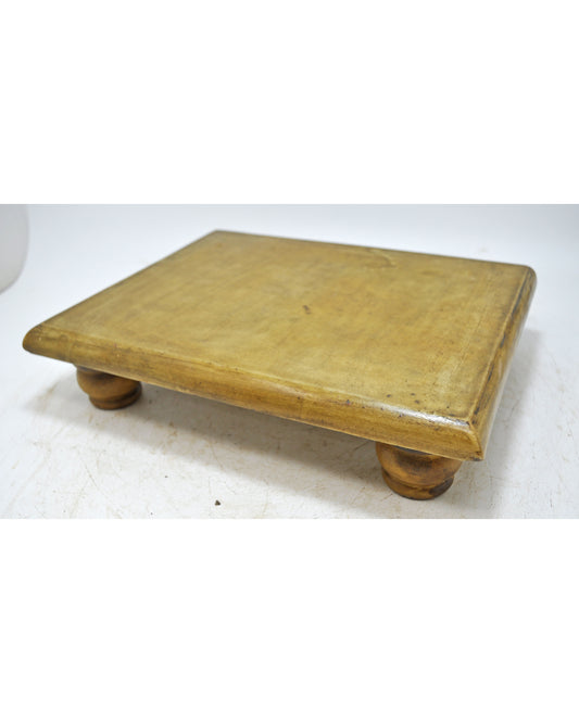 Vintage White Marble Small Bajot Pedestal Stool Original Old Hand Crafted