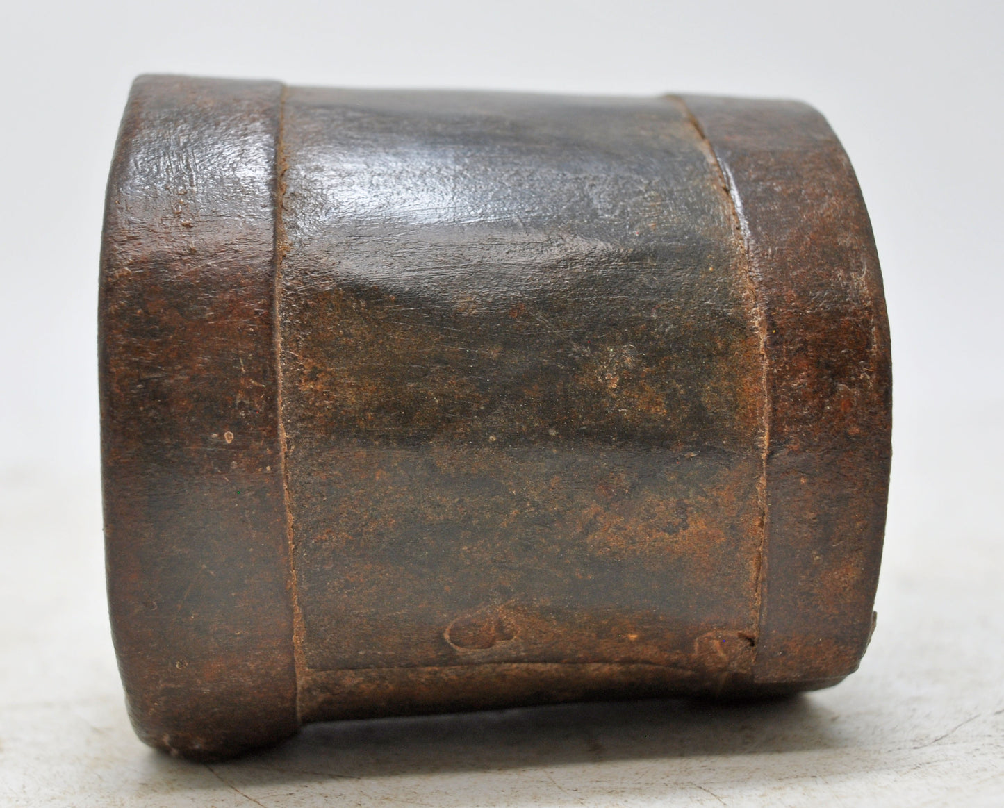 Antique Iron Grain Measurement Paili Pot Original Old Hand Crafted