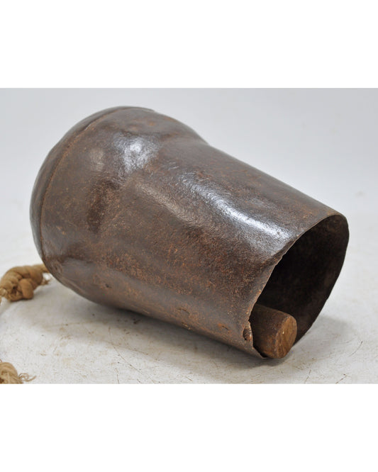 Antique Iron Animals Cow Bell Original Old Hand Crafted
