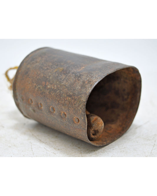 Antique Iron Animals Cow Bell Original Old Hand Crafted