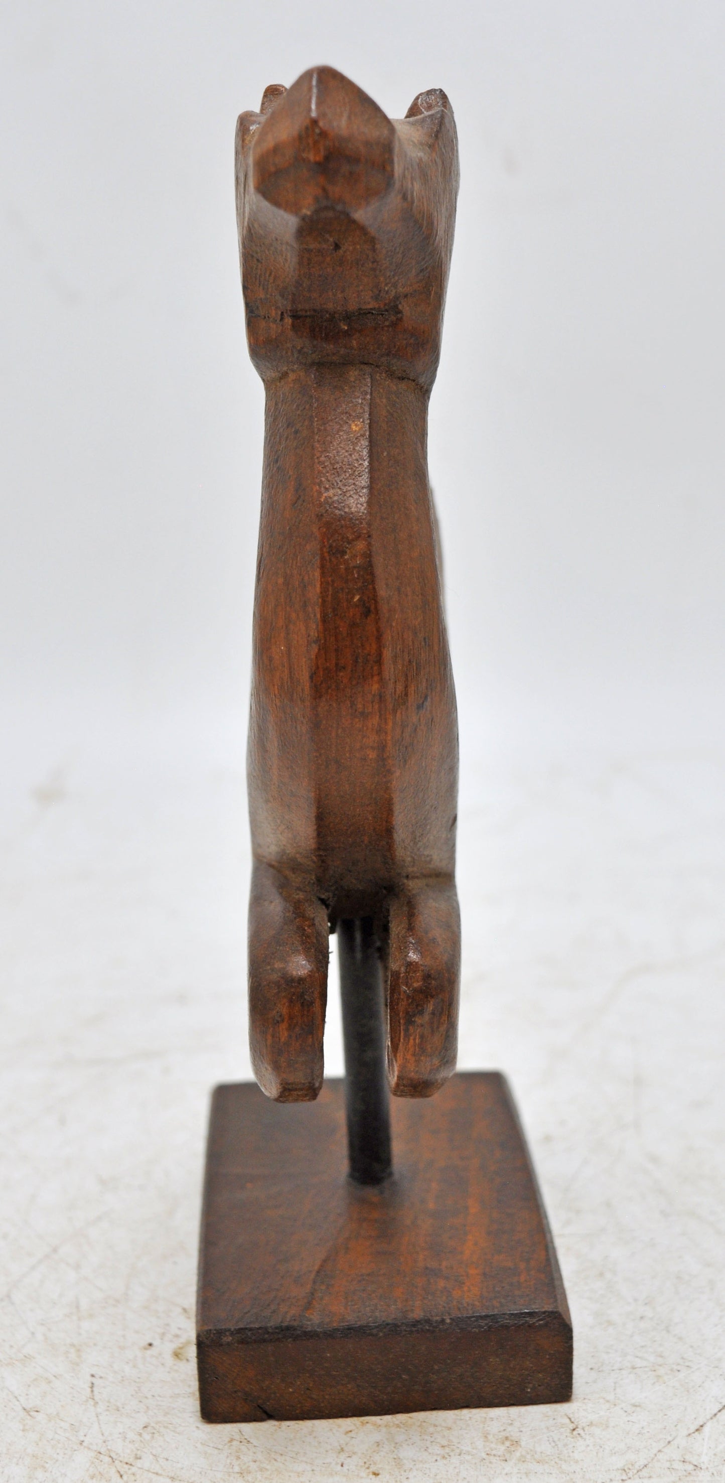 Vintage Wooden Camel Figurine Original Old Hand Carved