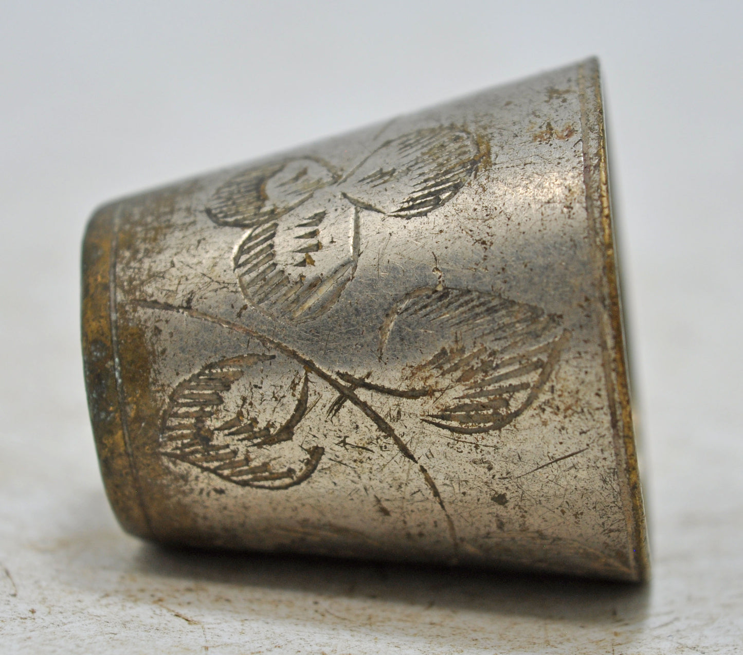 Antique Brass Lassi Drinking Glass Cup Original Old Hand Crafted Engraved