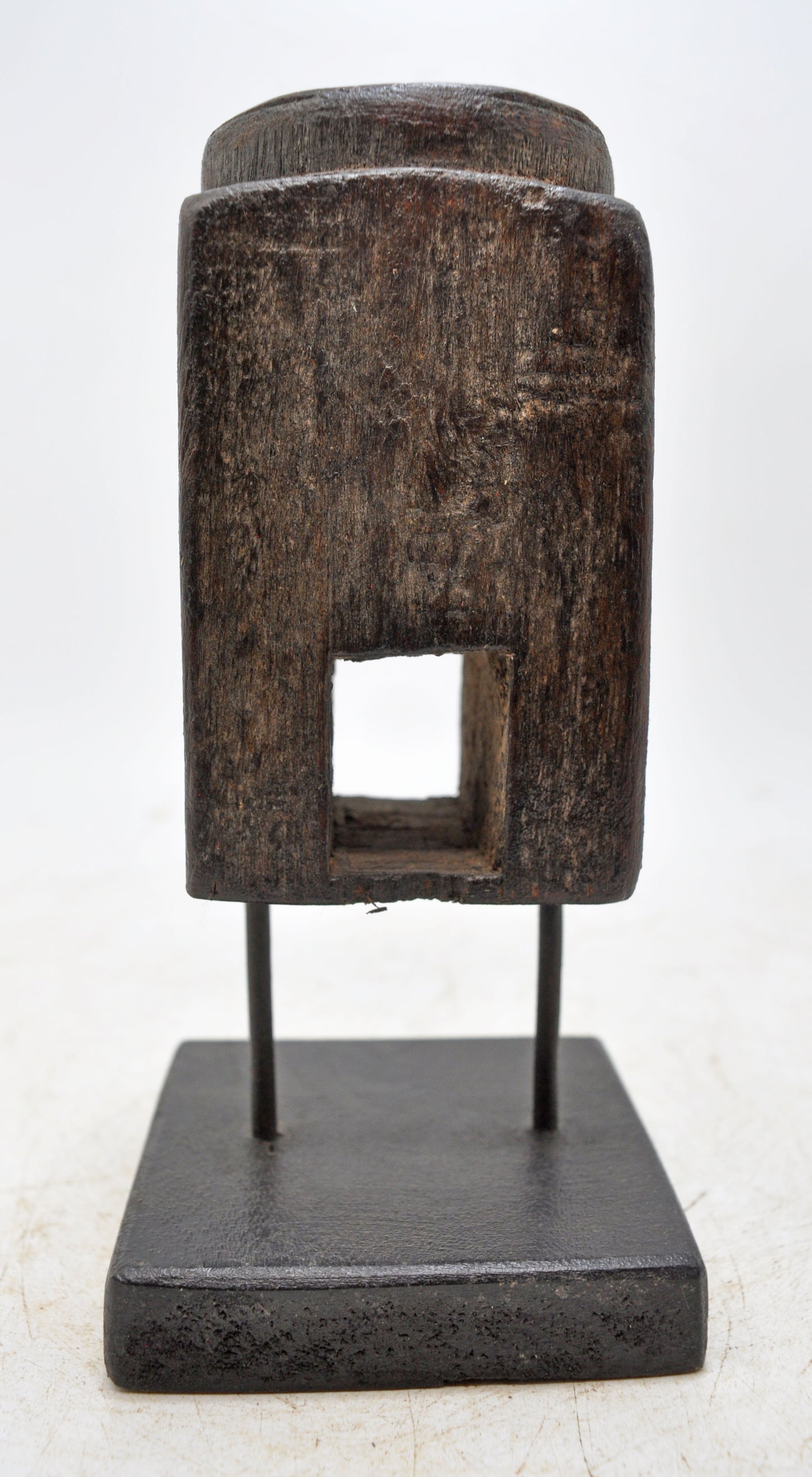 Antique Wooden Paga Leg Candle Holder Stand Original Old Hand Carved