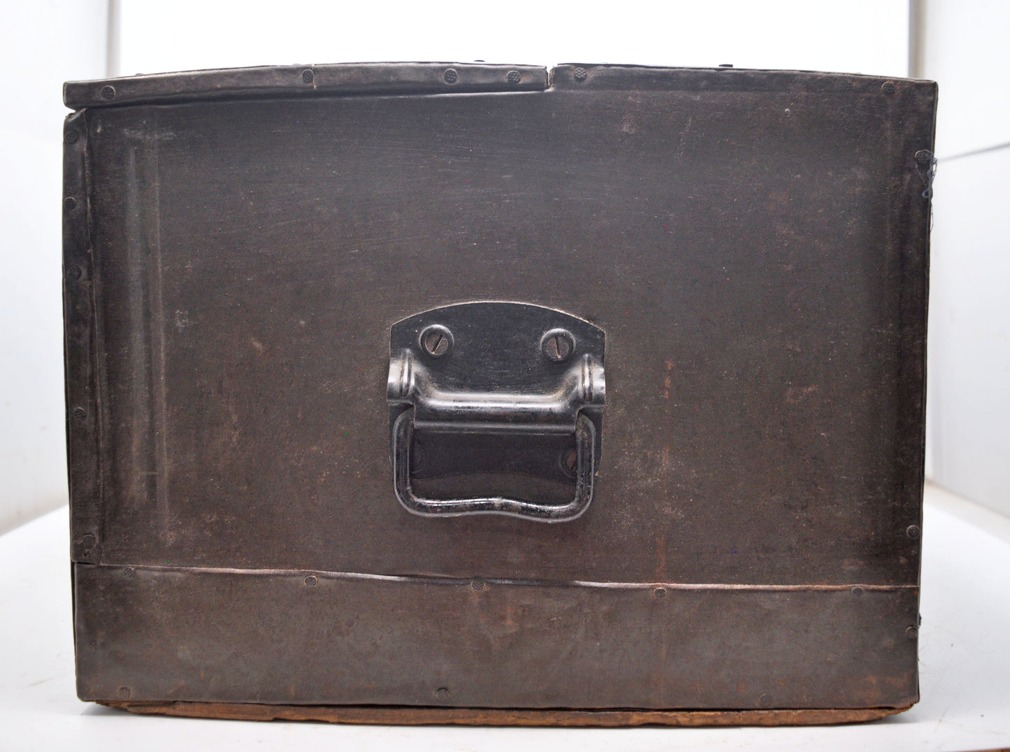 Antique Wooden Large Storage Chest Trunk Box Original Old Hand Crafted