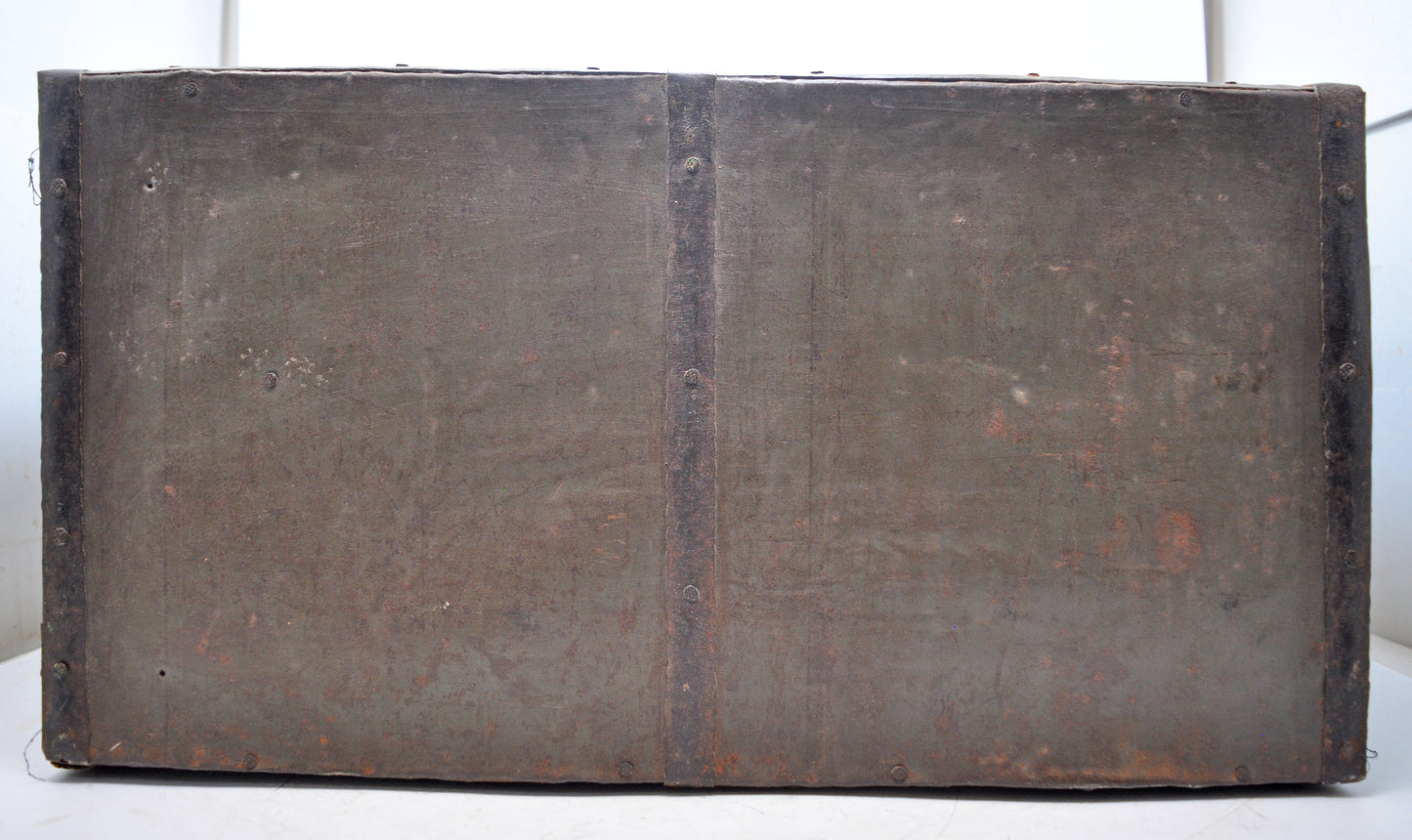 Antique Wooden Large Storage Chest Trunk Box Original Old Hand Crafted