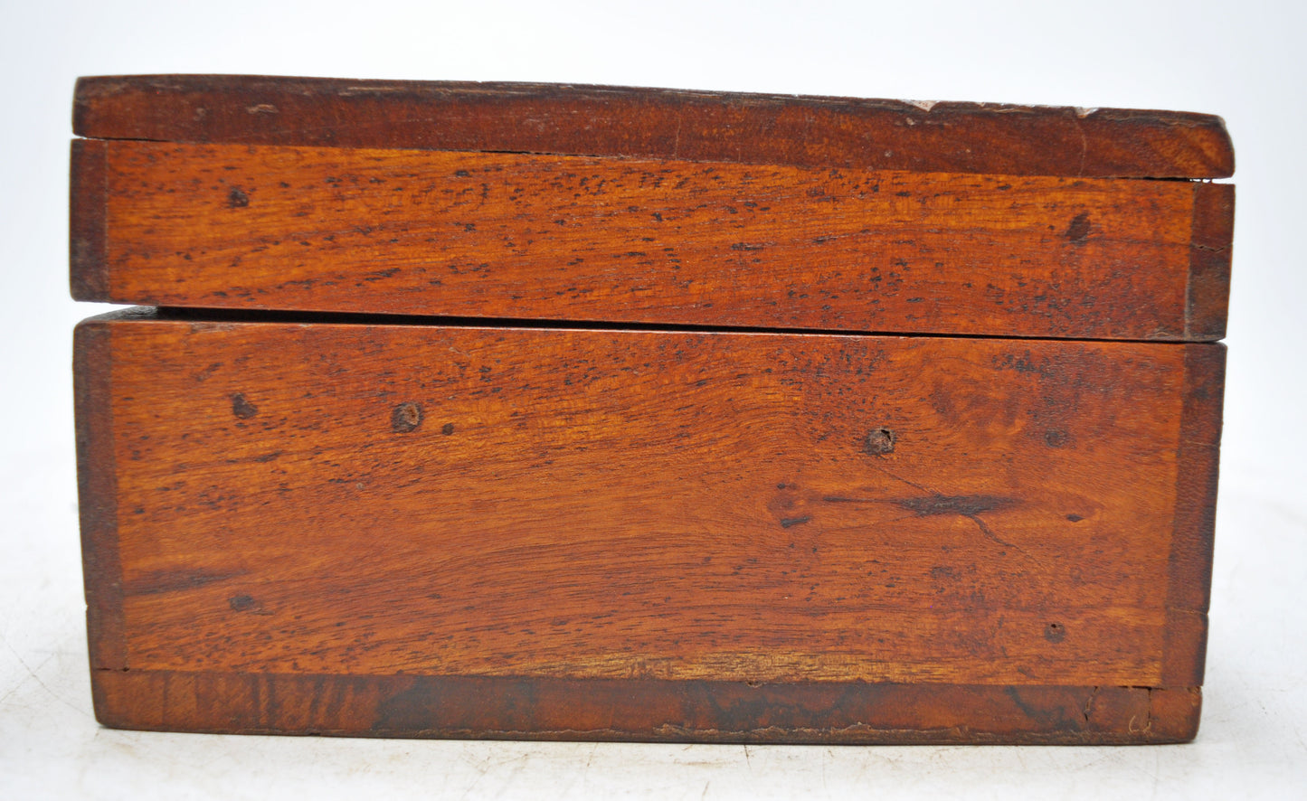 Vintage Wooden Square Storage Chest Box Original old Hand Crafted