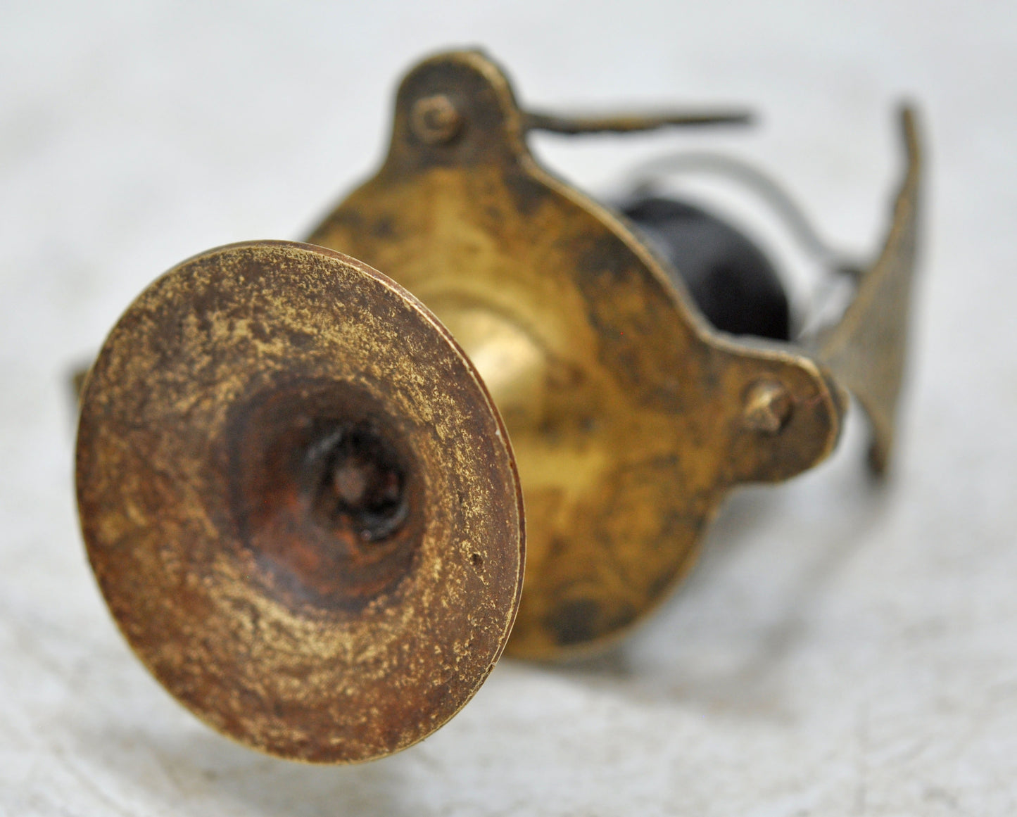 Antique Brass God Shiva Linga Idol Figurine Original Old Hand Crafted Engraved