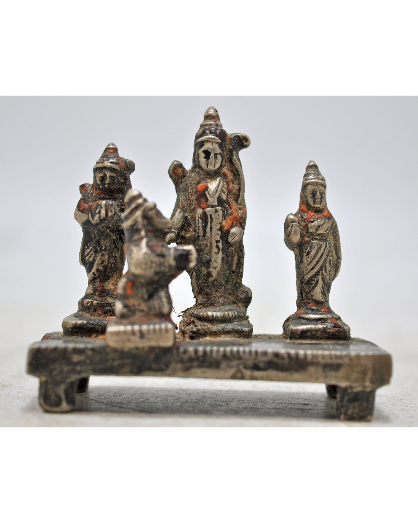 Antique Brass God Rama Hanumana Idol Figurine Original Old Fine Hand Carved