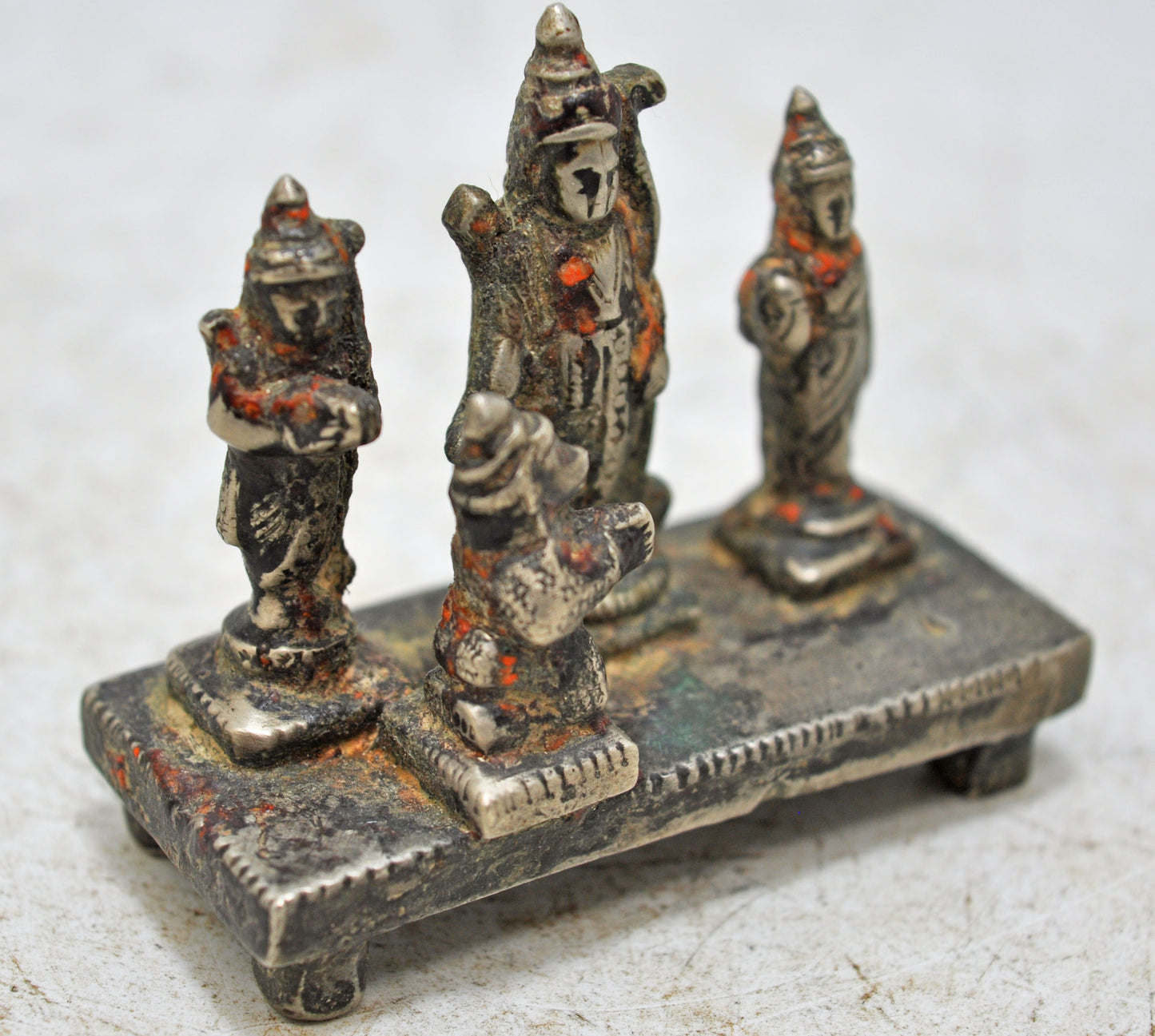 Antique Brass God Rama Hanumana Idol Figurine Original Old Fine Hand Carved