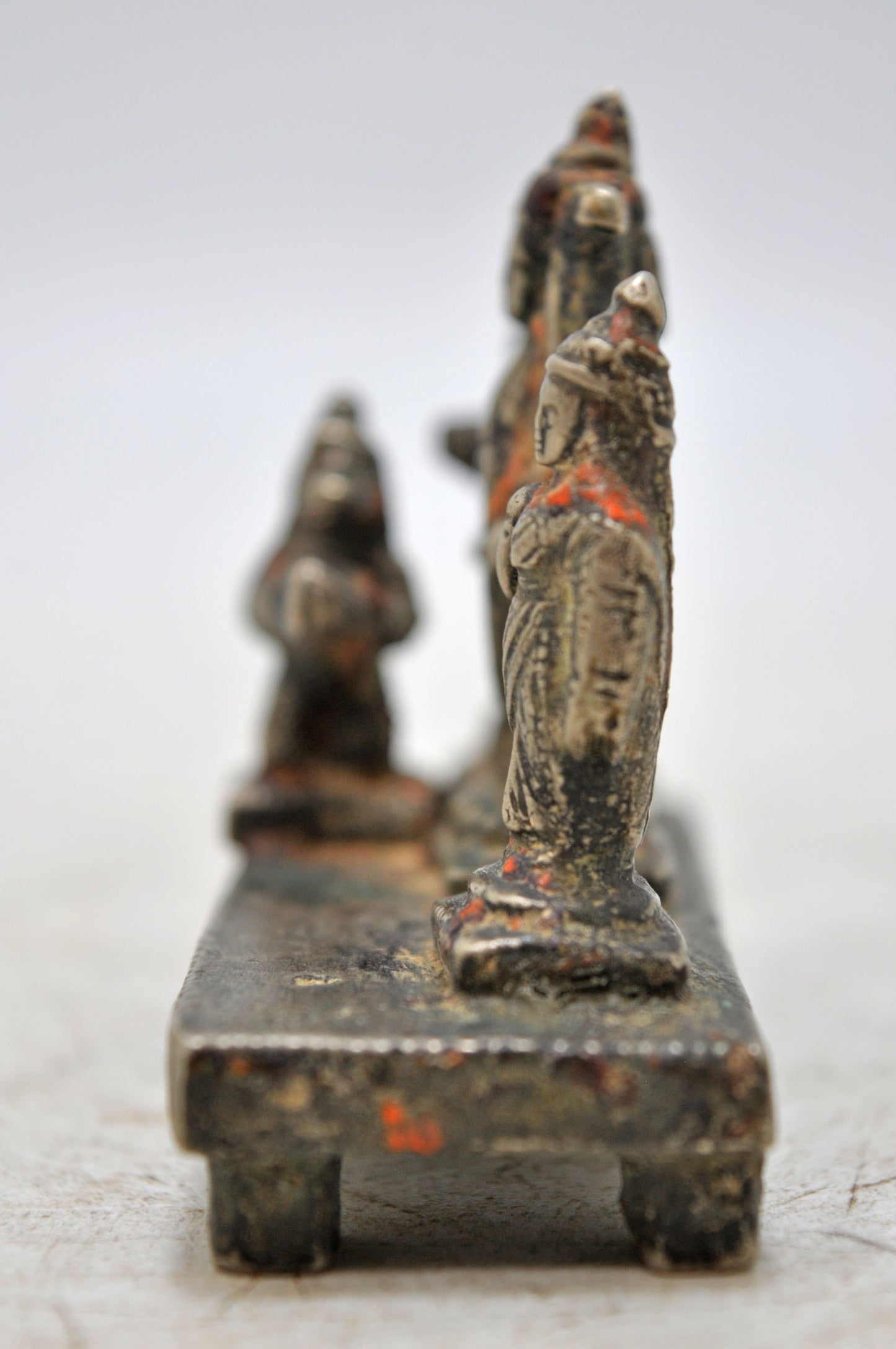 Antique Brass God Rama Hanumana Idol Figurine Original Old Fine Hand Carved