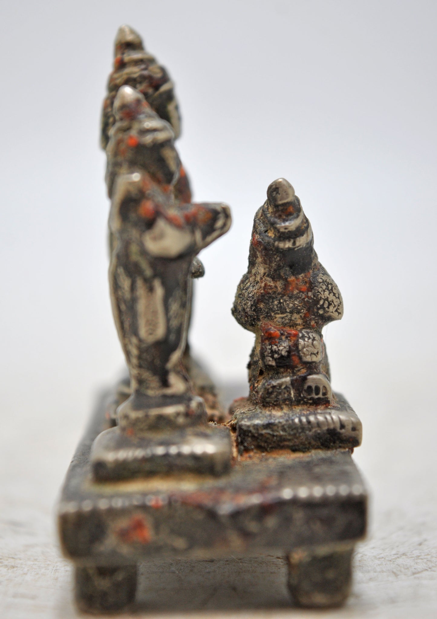 Antique Brass God Rama Hanumana Idol Figurine Original Old Fine Hand Carved