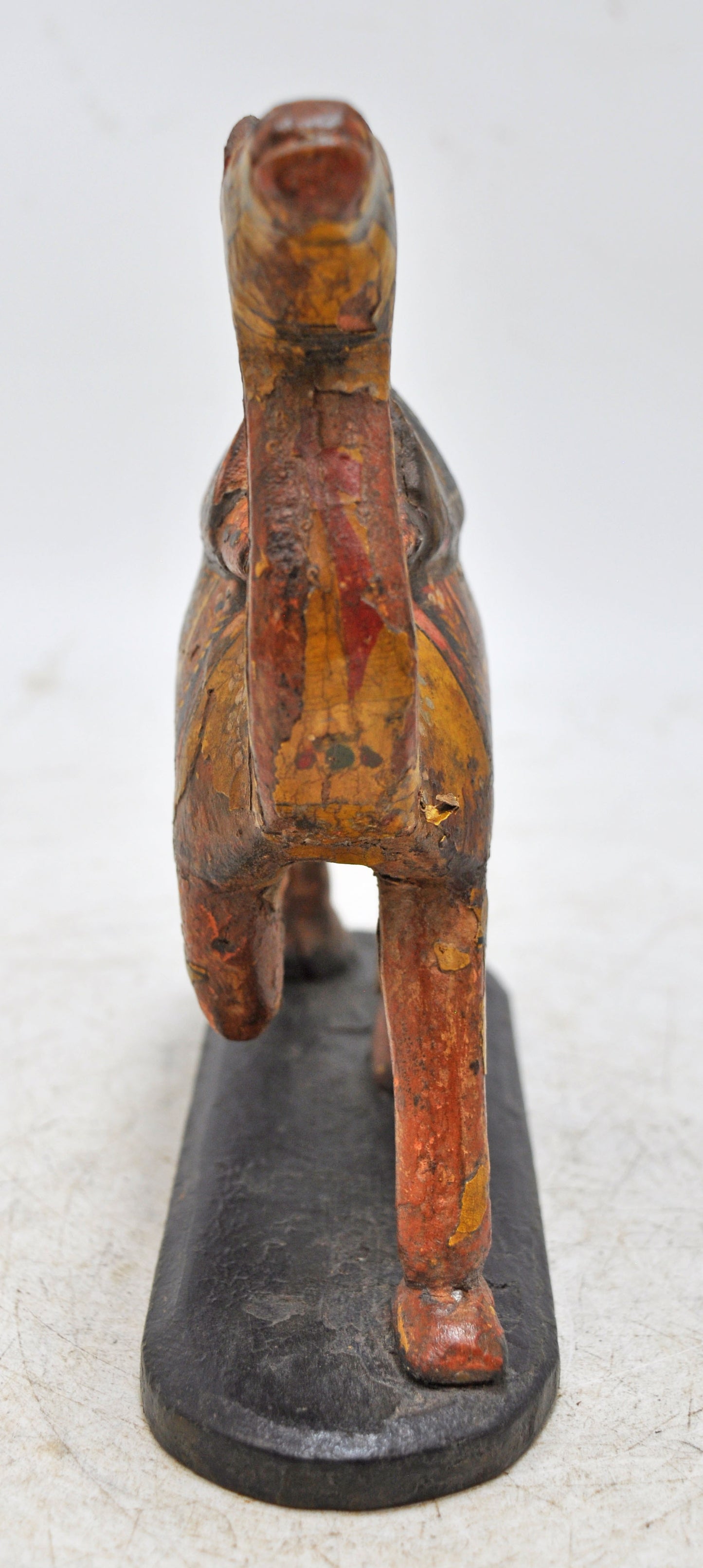 Vintage Wooden Camel Figurine Original Old Hand Carved Fine Painted