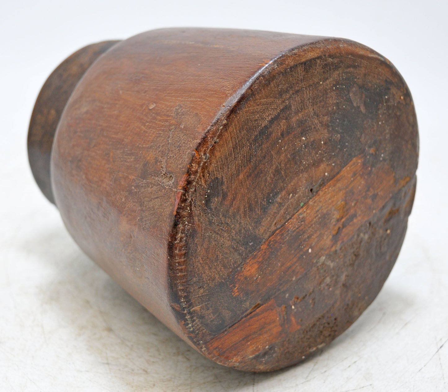 Antique Wooden Himalayan Water Pot Matka Original Old Hand Carved