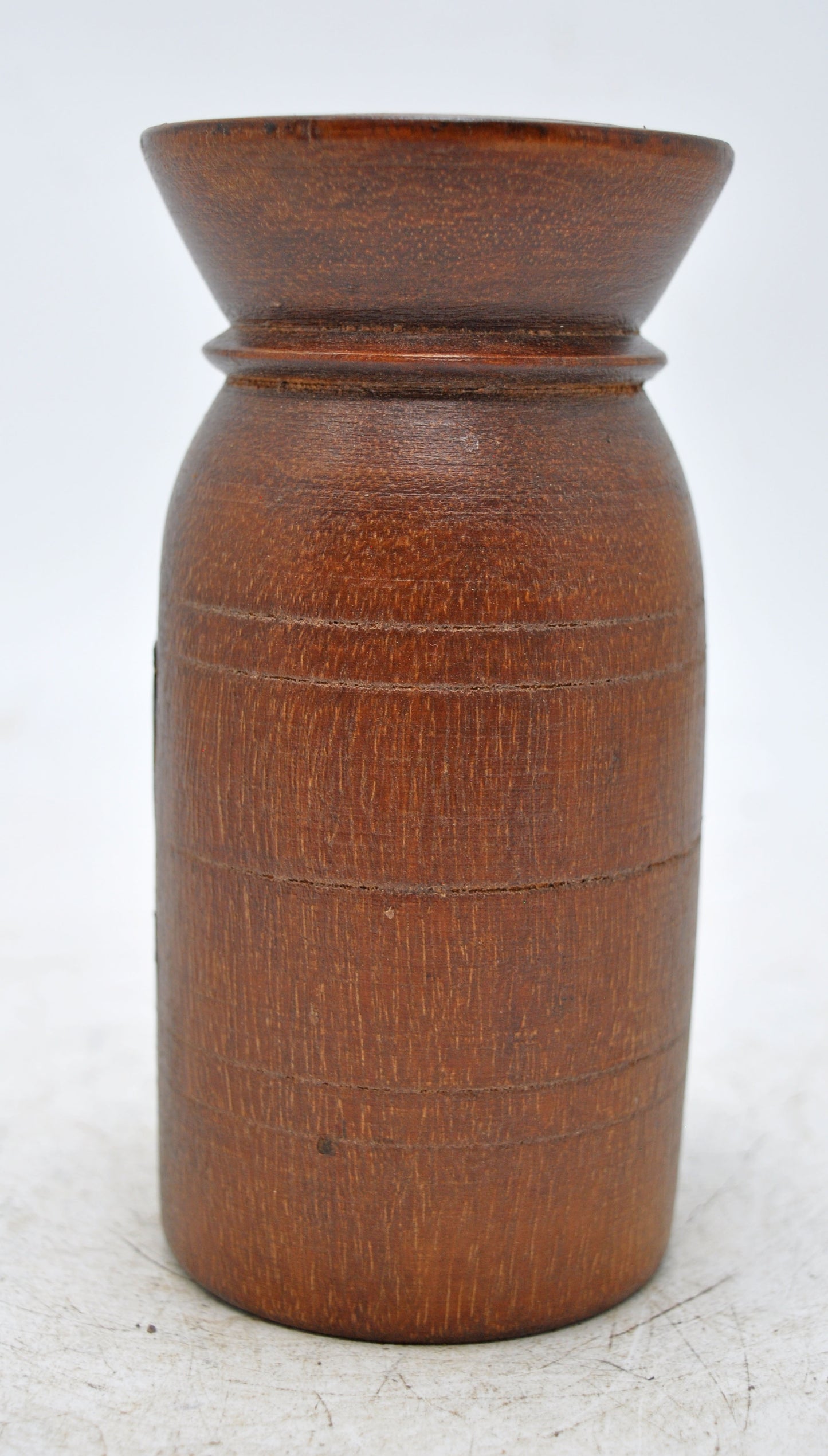 Antique Wooden Himalayan Water Pot Matka Original Old Hand Carved