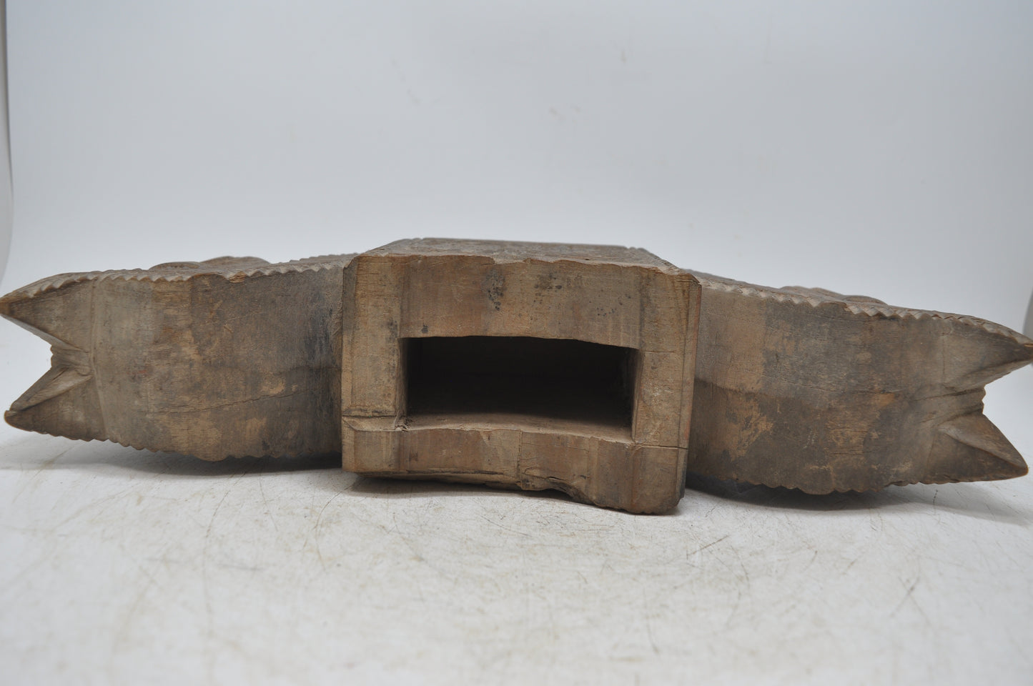 Antique Wooden Horse Shaped Spice Bowl Container Original Old Hand Carved