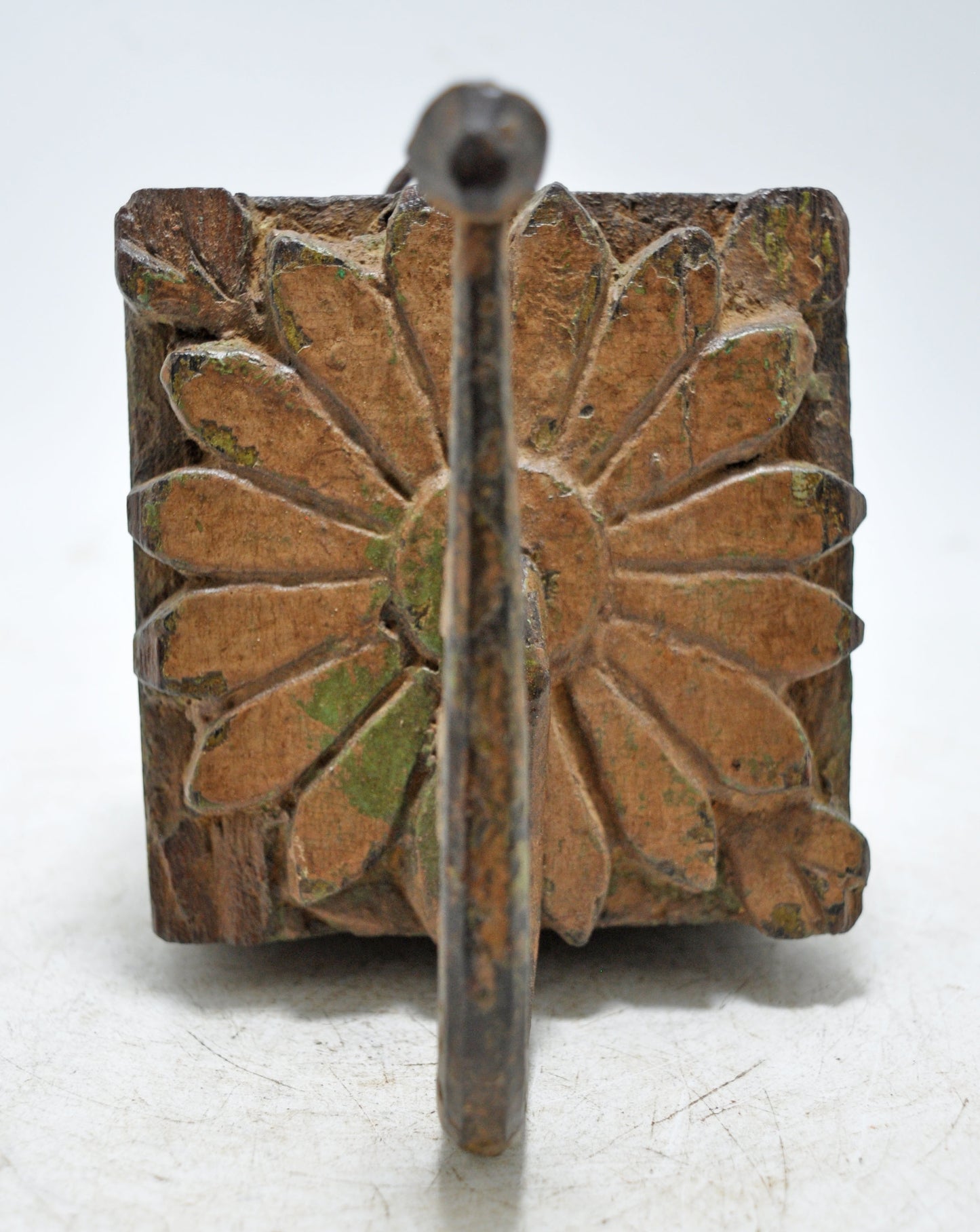 Antique Wooden Wall Hanging Hook Hanger Original Old Hand Carved