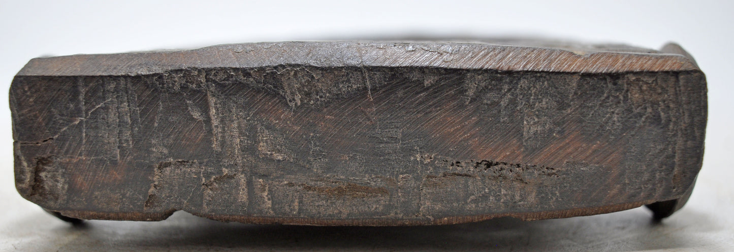 Antique Wooden Kitchenware Spice Bowl Original Old Hand Carved