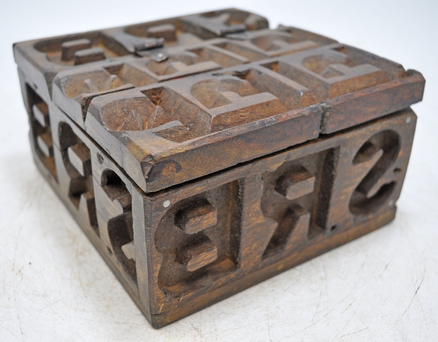 Salvage Reclaimed Wooden Square Storage Box New Rustic Piece