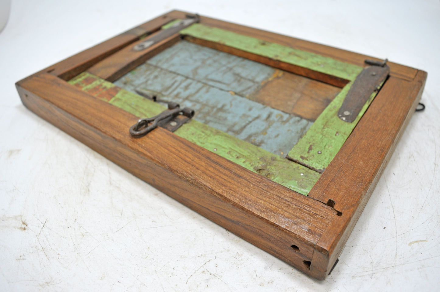 Salvage Reclaimed Old Wooden Wall Décor Window Panel Original Hand Crafted