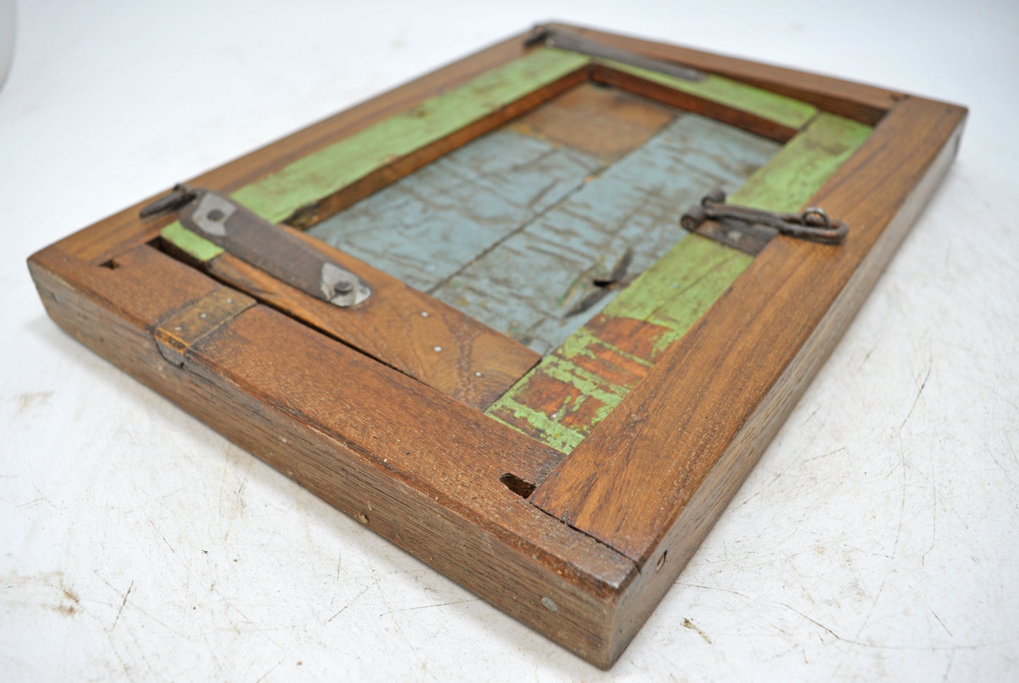 Salvage Reclaimed Old Wooden Wall Décor Window Panel Original Hand Crafted