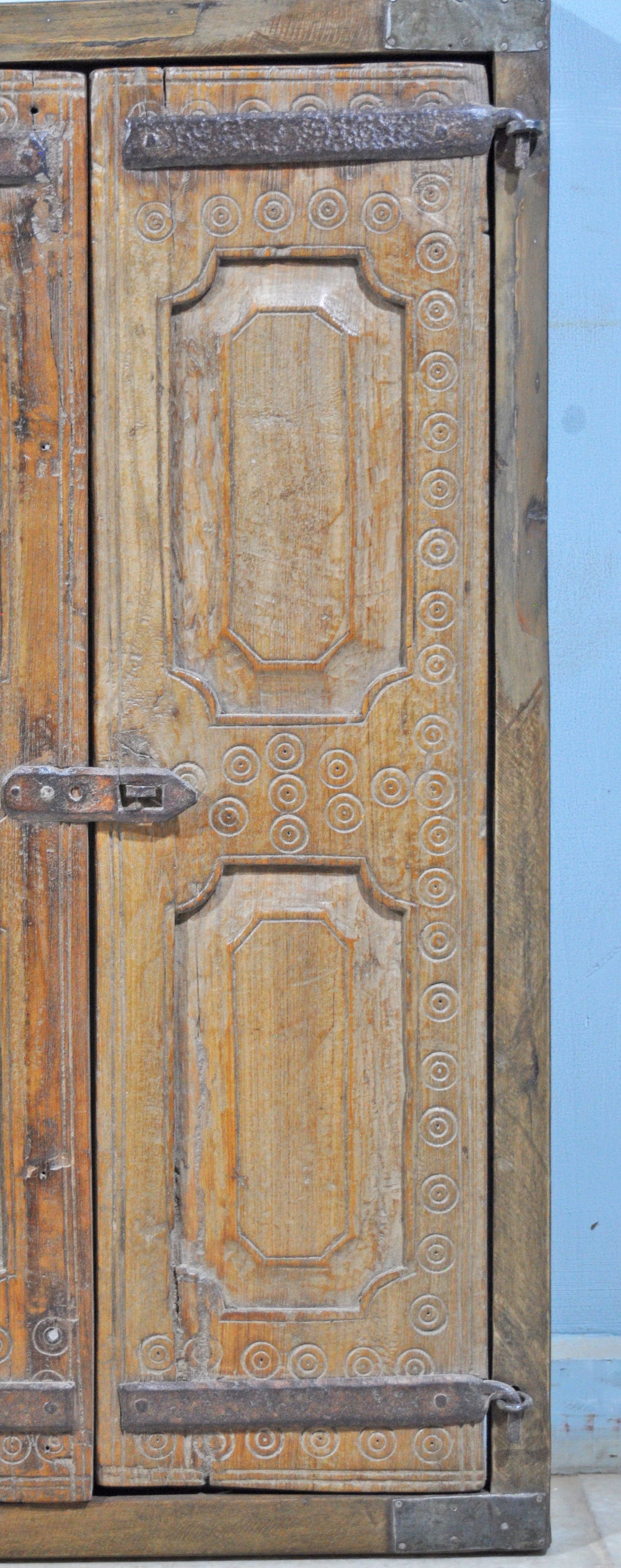 Antique Wooden Large Wall Décor Window Panel With Frame Original Old Fine Hand Carved