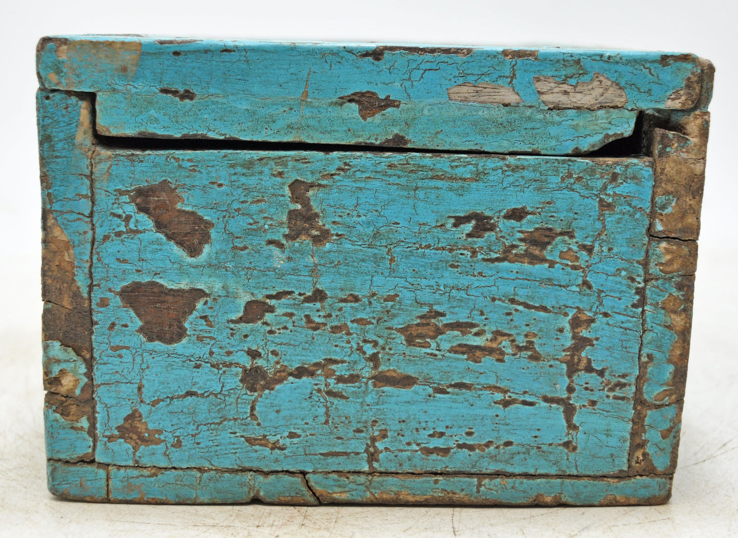 Antique Wooden Kitchenware Spice Box Original Old Hand Crafted Newly Painted
