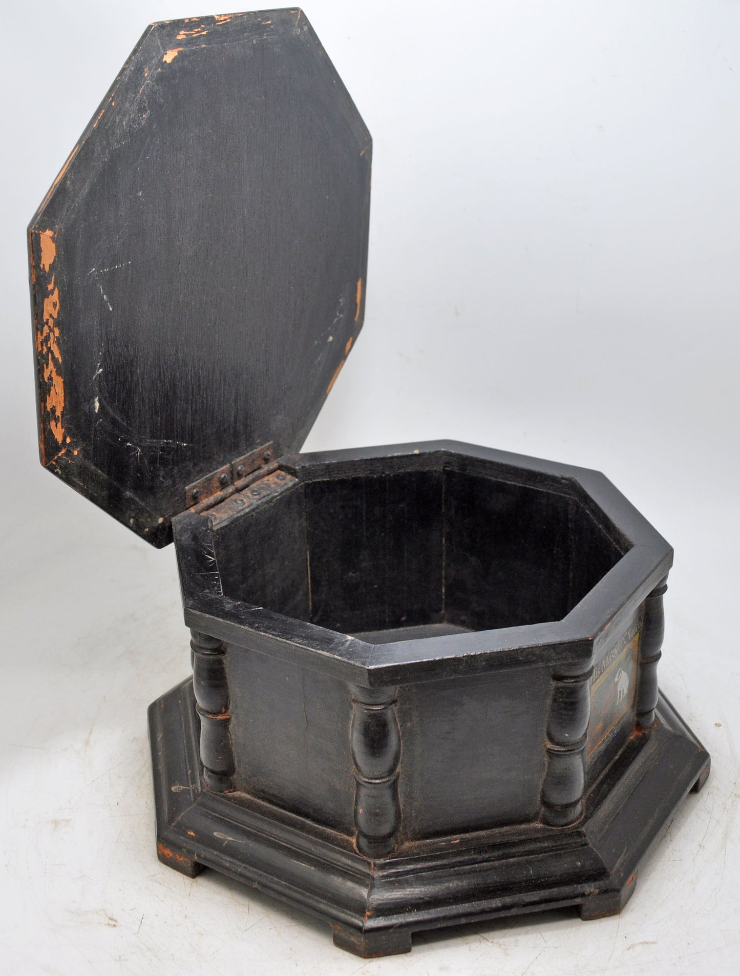 Antique Wooden His Masters Voice Gramophone Box Original Old Hand Crafted