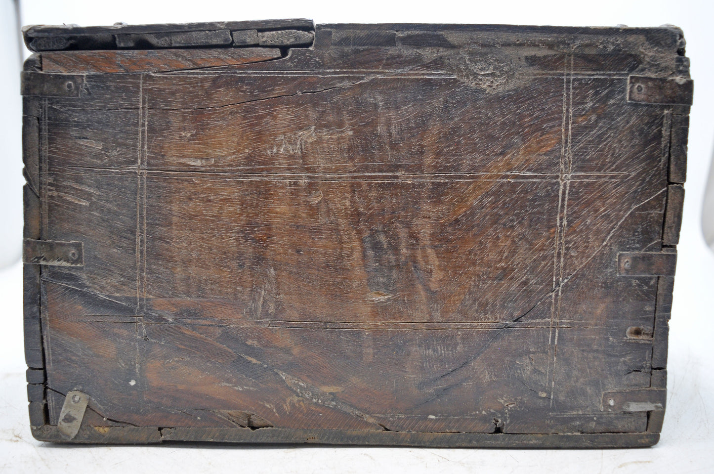 Antique Wooden Storage Chest Trunk Box Original Old Hand Crafted