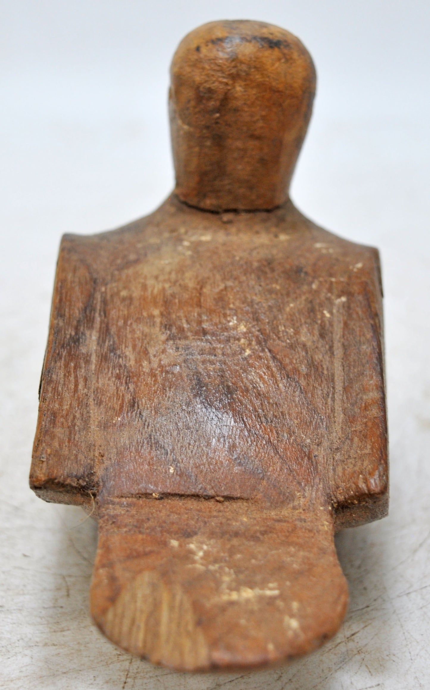 Vintage Wooden Bird Figurine Original Old Hand Carved