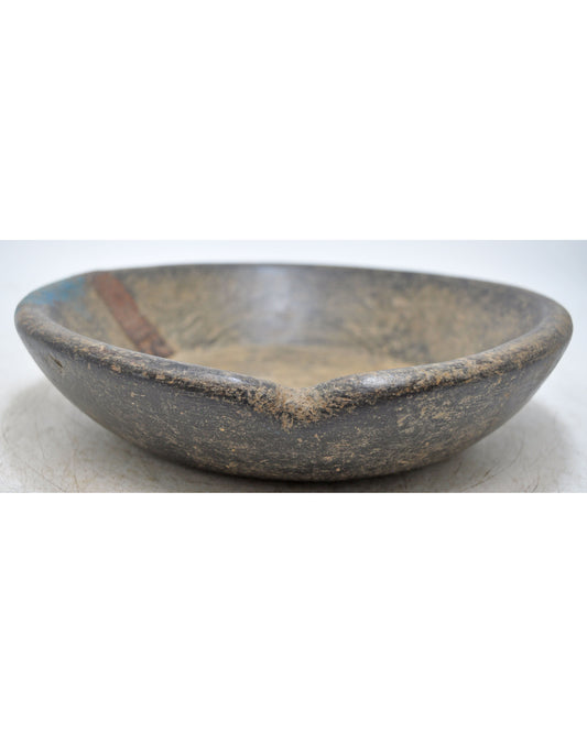 Antique Wooden Dough Kneading Parat Bowl Original Old Hand Carved