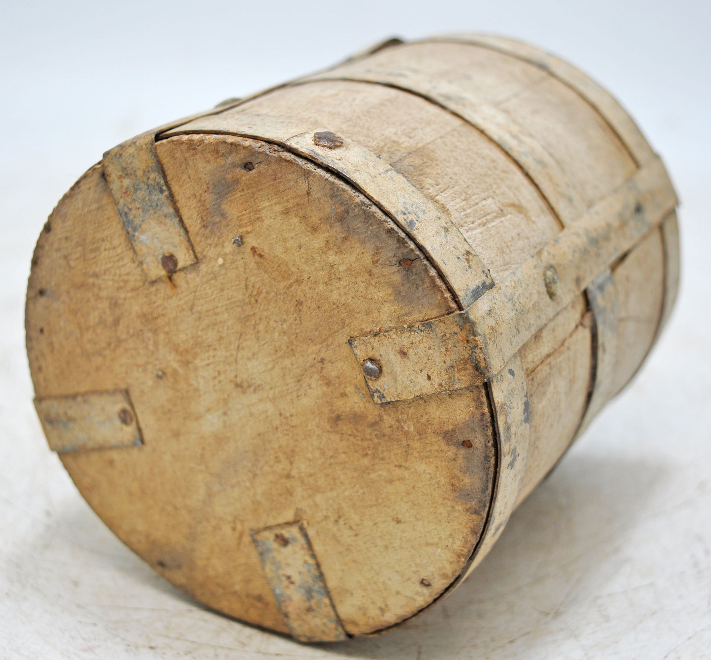 Vintage Wooden Small Grain Measurement Pot Original Old Hand Crafted