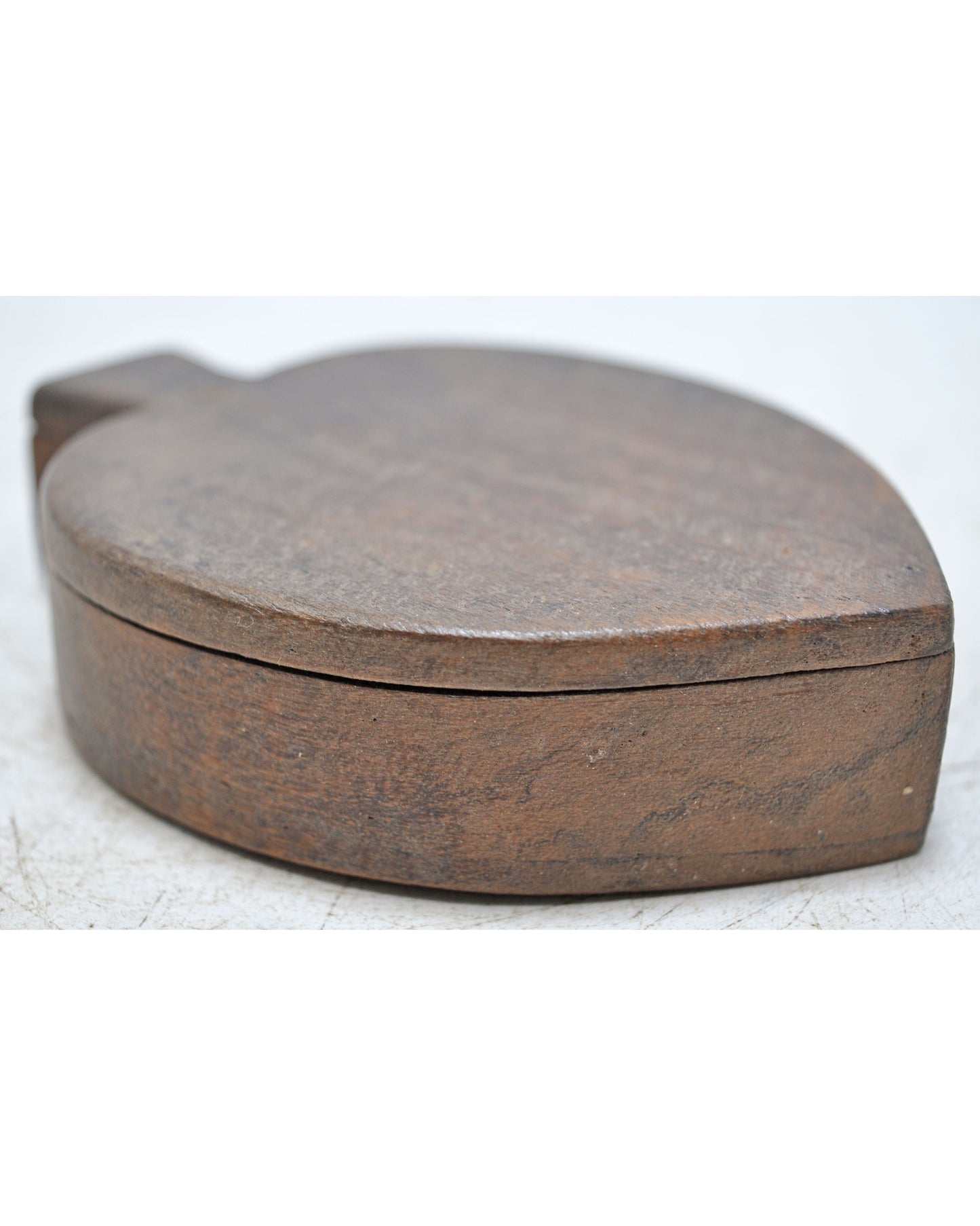 Antique Wooden Small Kum Kum Powder Tika Box Original Old Hand Carved