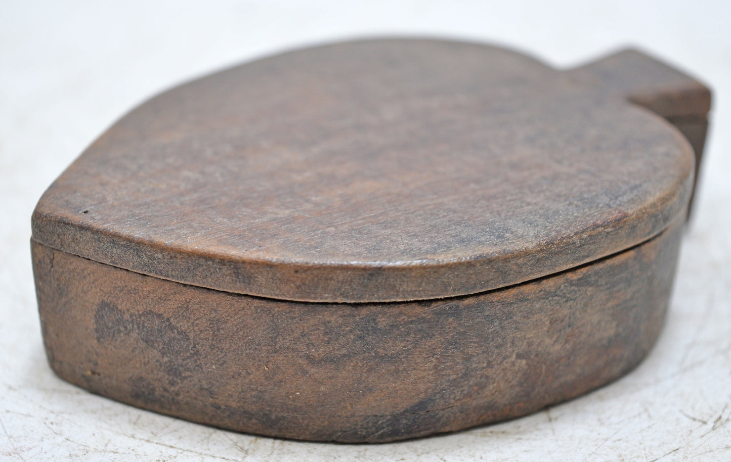 Antique Wooden Small Kum Kum Powder Tika Box Original Old Hand Carved