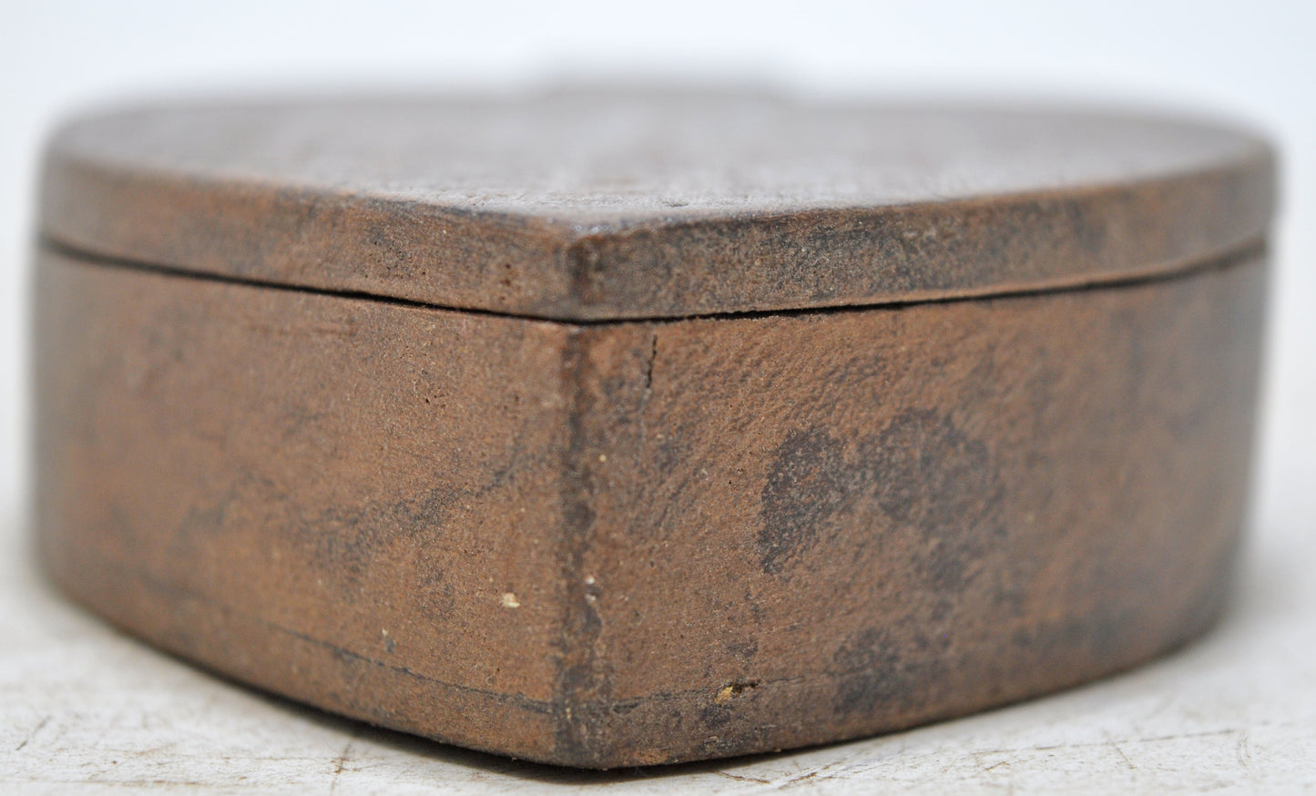 Antique Wooden Small Kum Kum Powder Tika Box Original Old Hand Carved