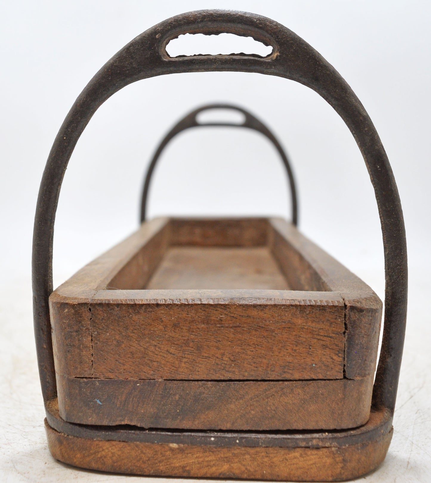 Vintage Wooden Horse Stirrups Design Small Tray Original Old Hand Crafted