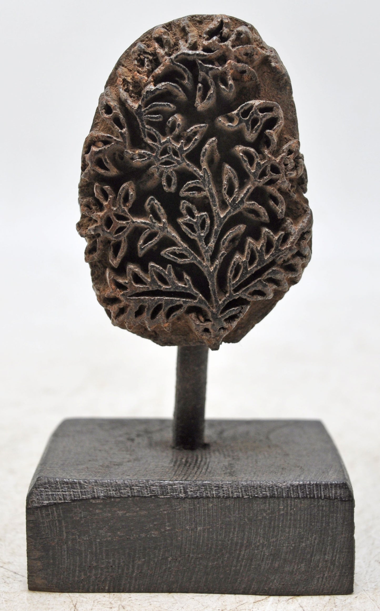 Antique Wooden Textile Printing Block Original Old Hand Carved