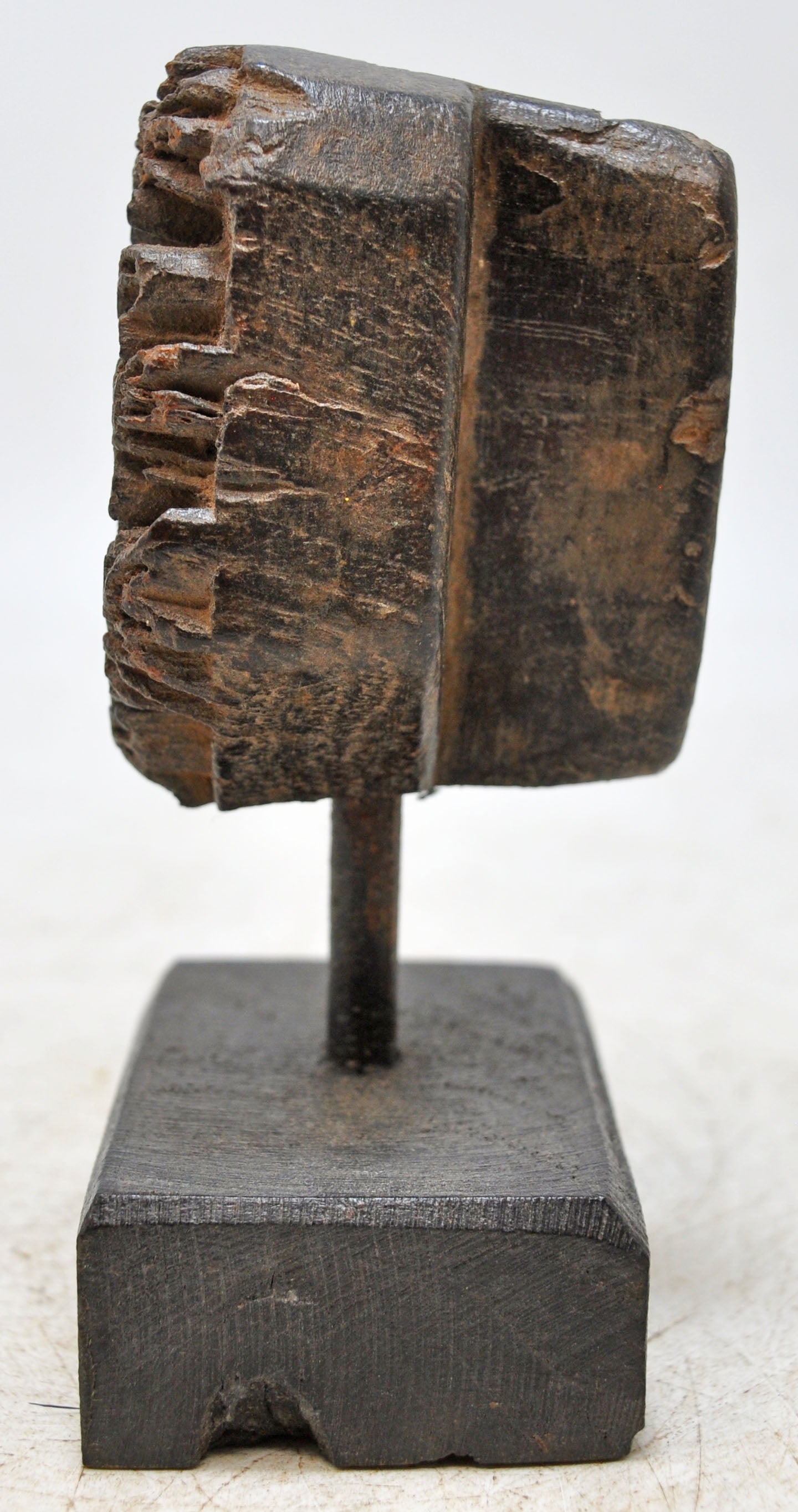 Antique Wooden Textile Printing Block Original Old Hand Carved