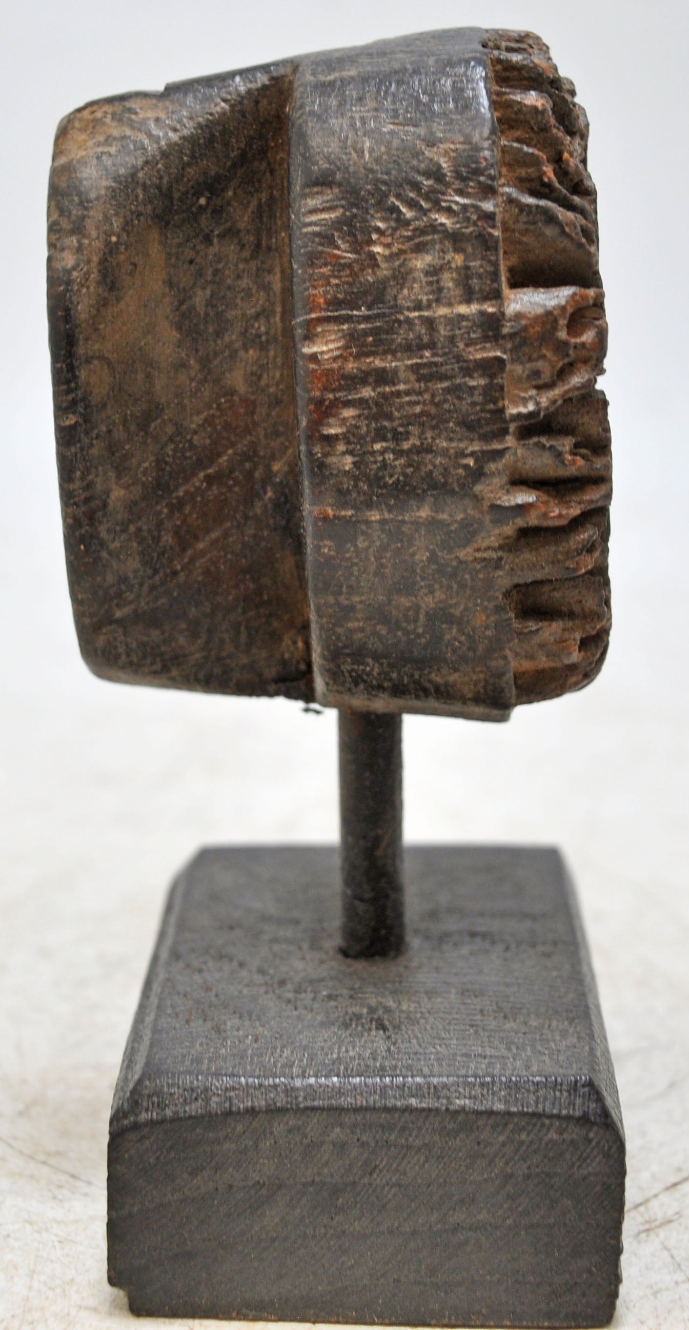 Antique Wooden Textile Printing Block Original Old Hand Carved