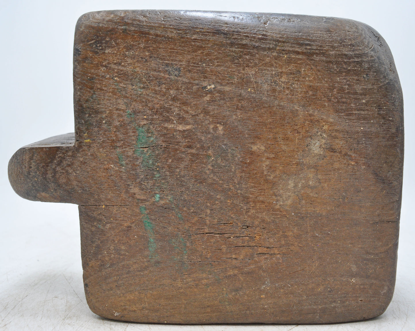 Antique Wooden Kitchenware Spice Box Original Old Hand Carved