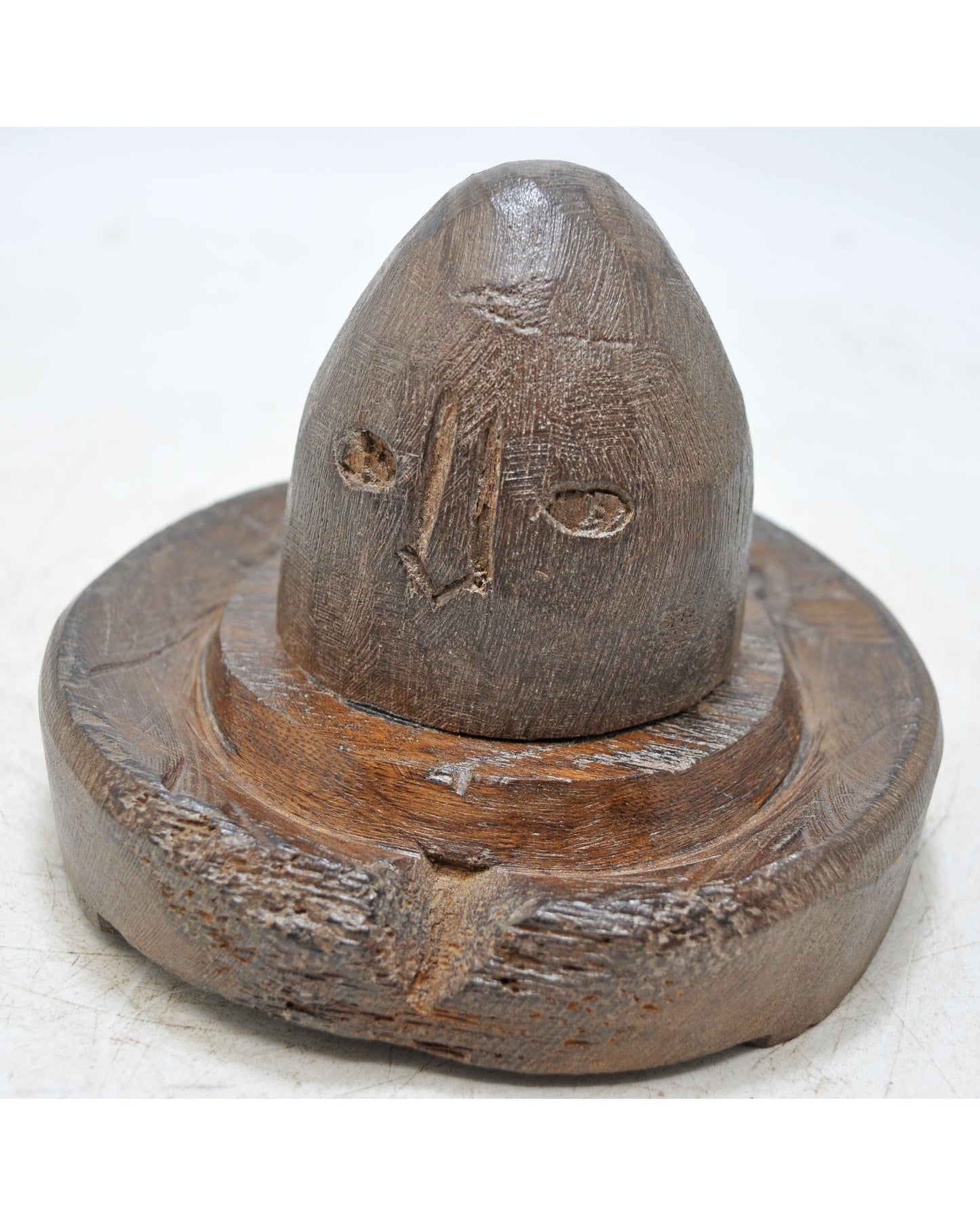 Antique Wooden God Shiva Linga Idol Original Old Fine Hand Carved