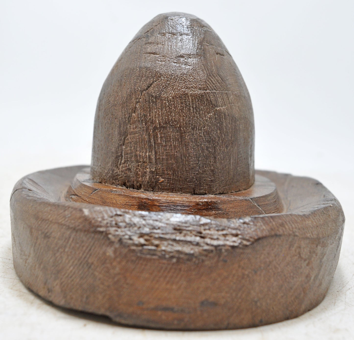 Antique Wooden God Shiva Linga Idol Original Old Fine Hand Carved