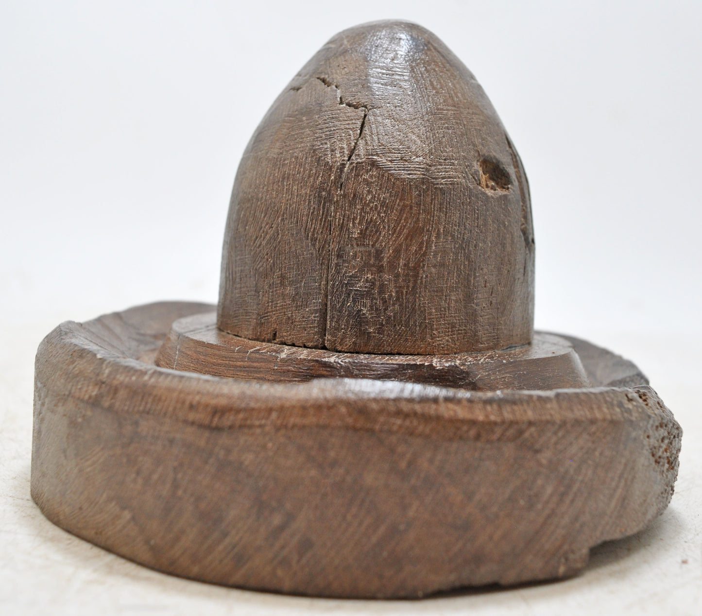 Antique Wooden God Shiva Linga Idol Original Old Fine Hand Carved