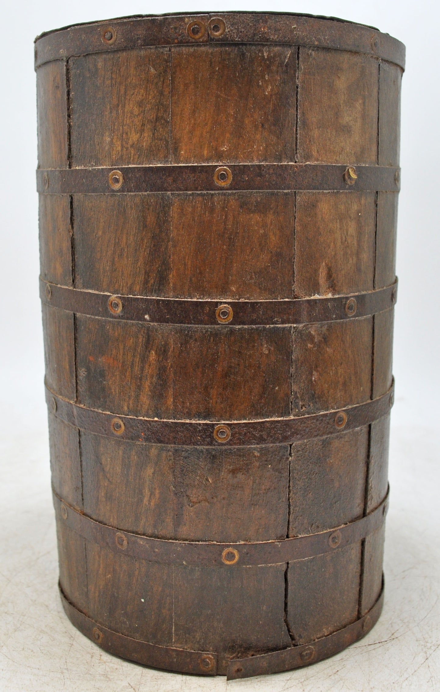 Vintage Wooden Grain Measurement Paili Pot Original Old Hand Carved