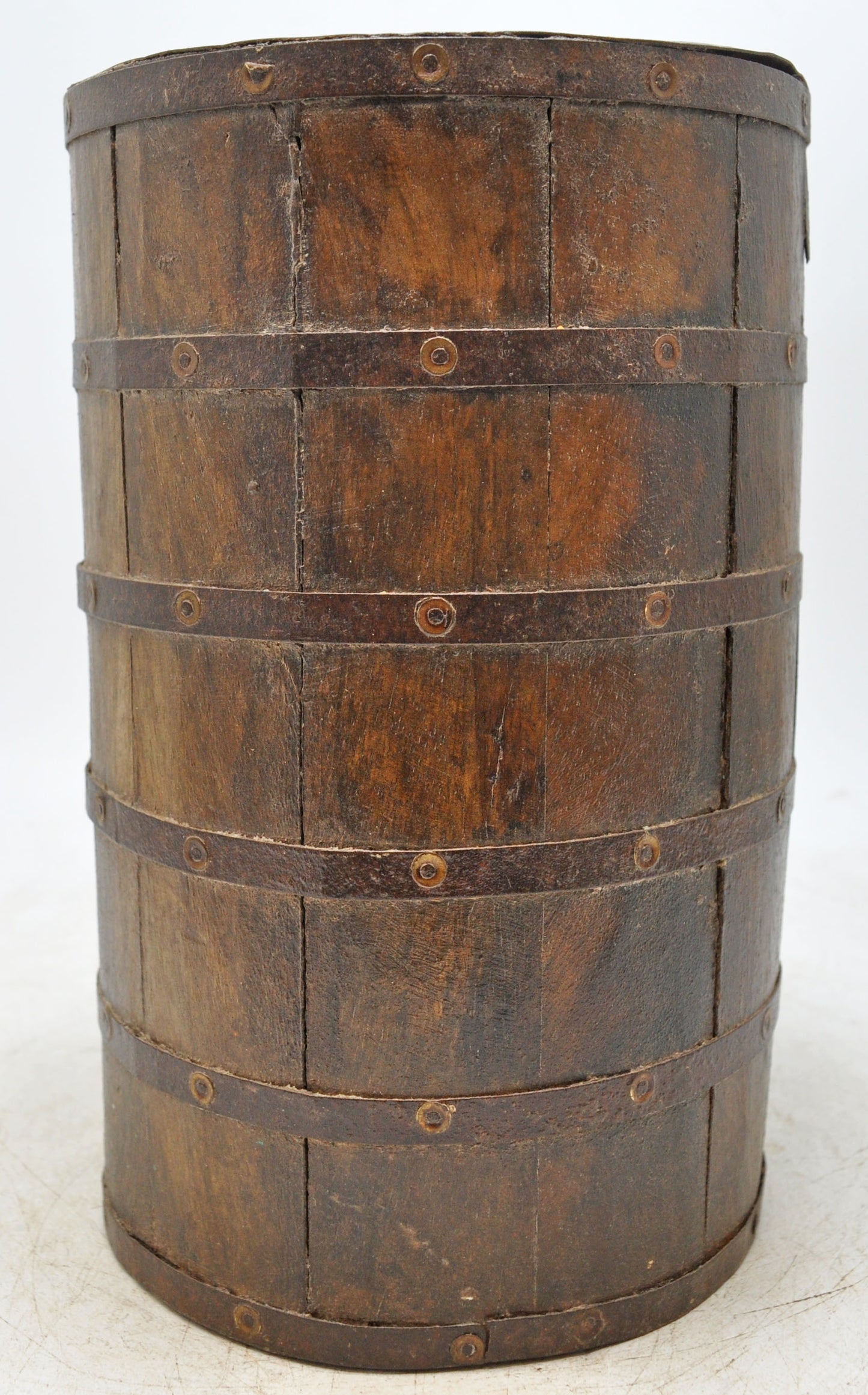 Vintage Wooden Grain Measurement Paili Pot Original Old Hand Carved