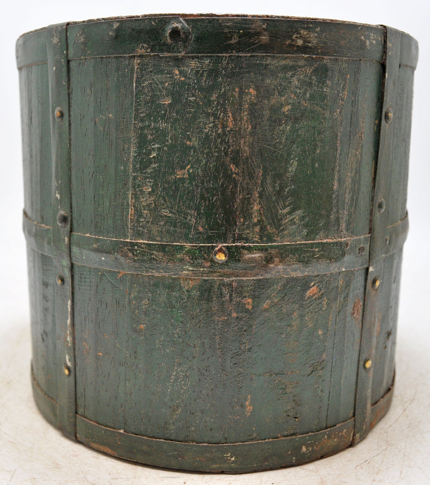 Vintage Wooden Grain Measurement Paili Pot Original Old Hand Carved