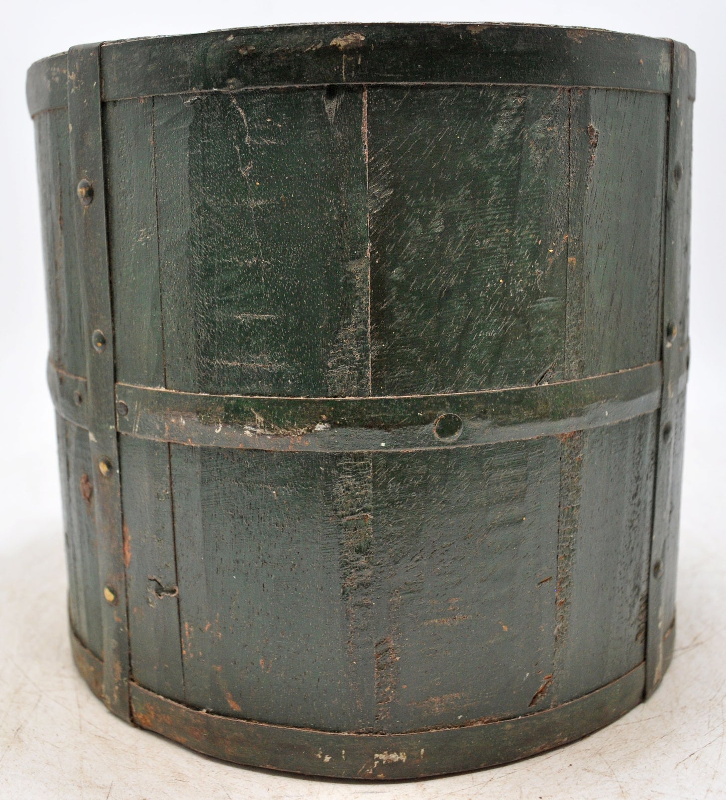 Vintage Wooden Grain Measurement Paili Pot Original Old Hand Carved