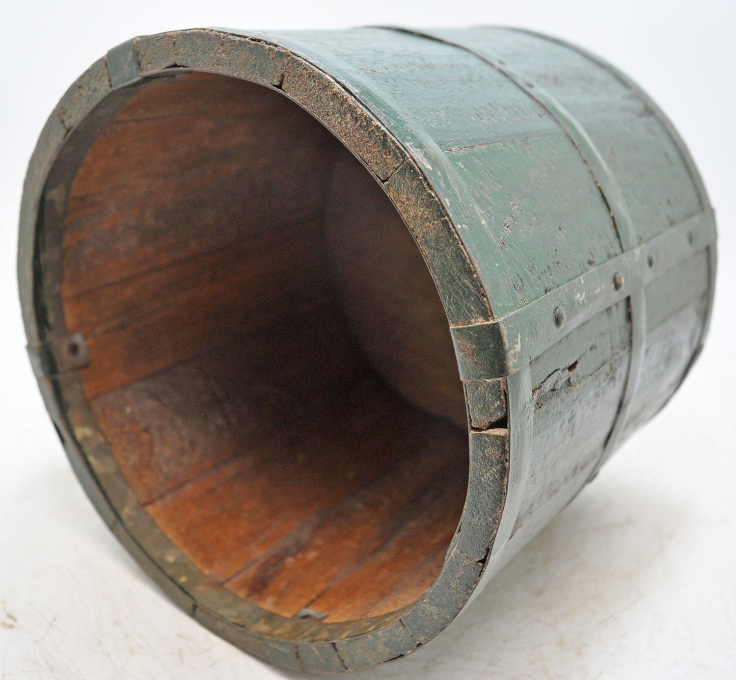 Vintage Wooden Grain Measurement Paili Pot Original Old Hand Carved